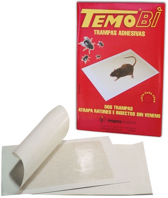 Trampa Temobi 2 unidades para Ratones E Insectos sin Veneno